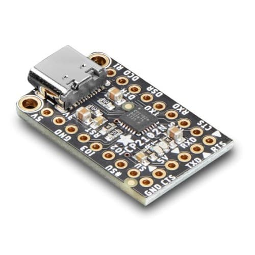 Adafruit CP2102N Friend - USB-UART CP2102N converter - USB-C socket ...