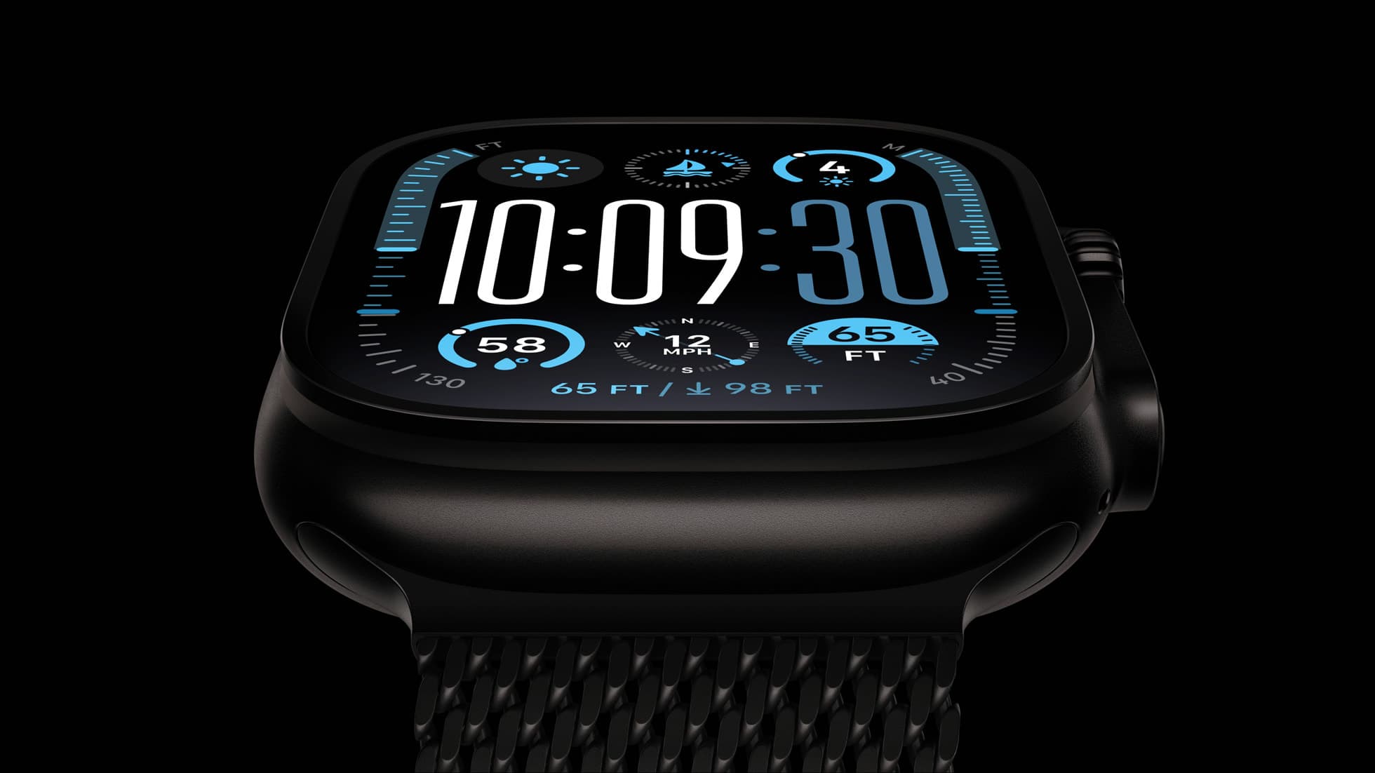 Die Apple Watch Ultra 2 ist ab sofort in Titan Schwarz erhältlich ...