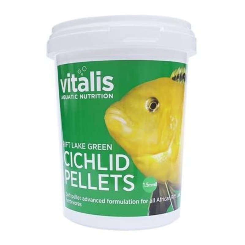 Vitalis Aquatic Nutrition Cichlid Herbivore (green) Rift Lake Pellet 1 ...