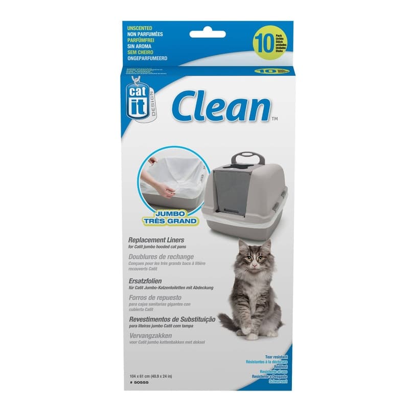 Catit Clean Liners for Jumbo Cat Pan - 10 pack - Unscented - Aquarium ...