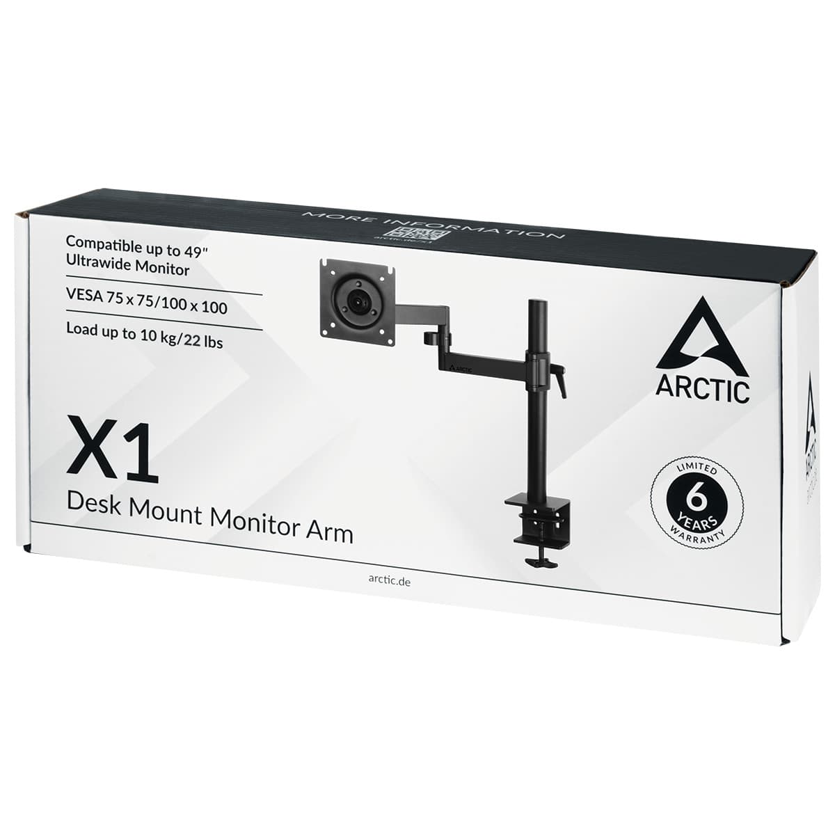 X1 | Desk Mount Monitor Arm | ARCTIC