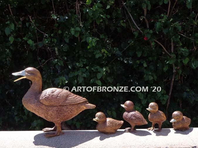 Leonardo Collection Bronze Effect Duck Family