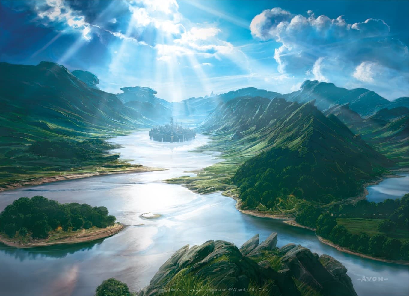 Magic The Gathering Island Art