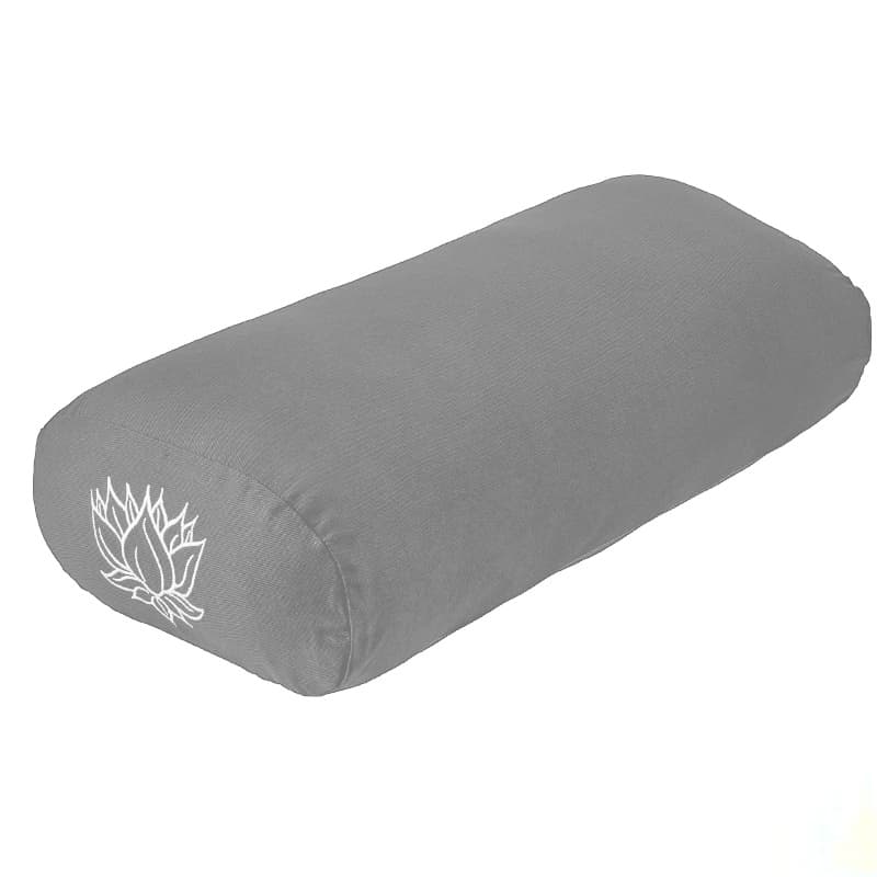 Maxi Rectangular Yoga Bolster - Dove Grey Lotus - Asoka Yoga | Yoga ...