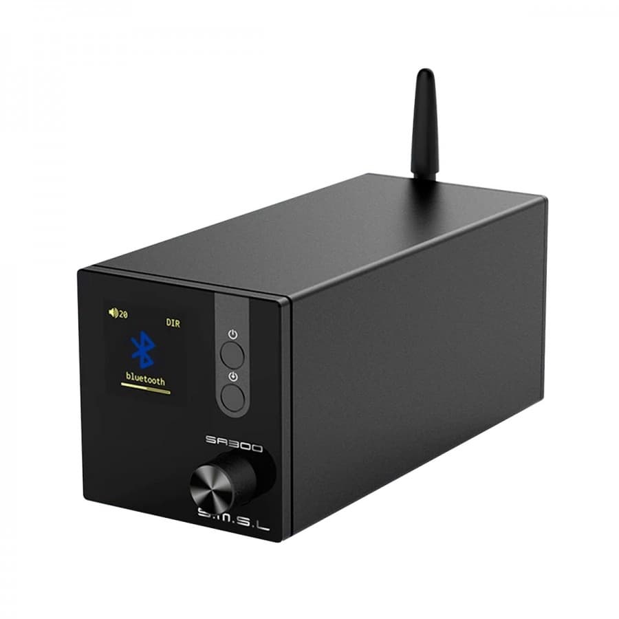 SMSL SA300 Class D Amplifier USB Bluetooth 5.0 aptX Subwoofer MA12070 ...
