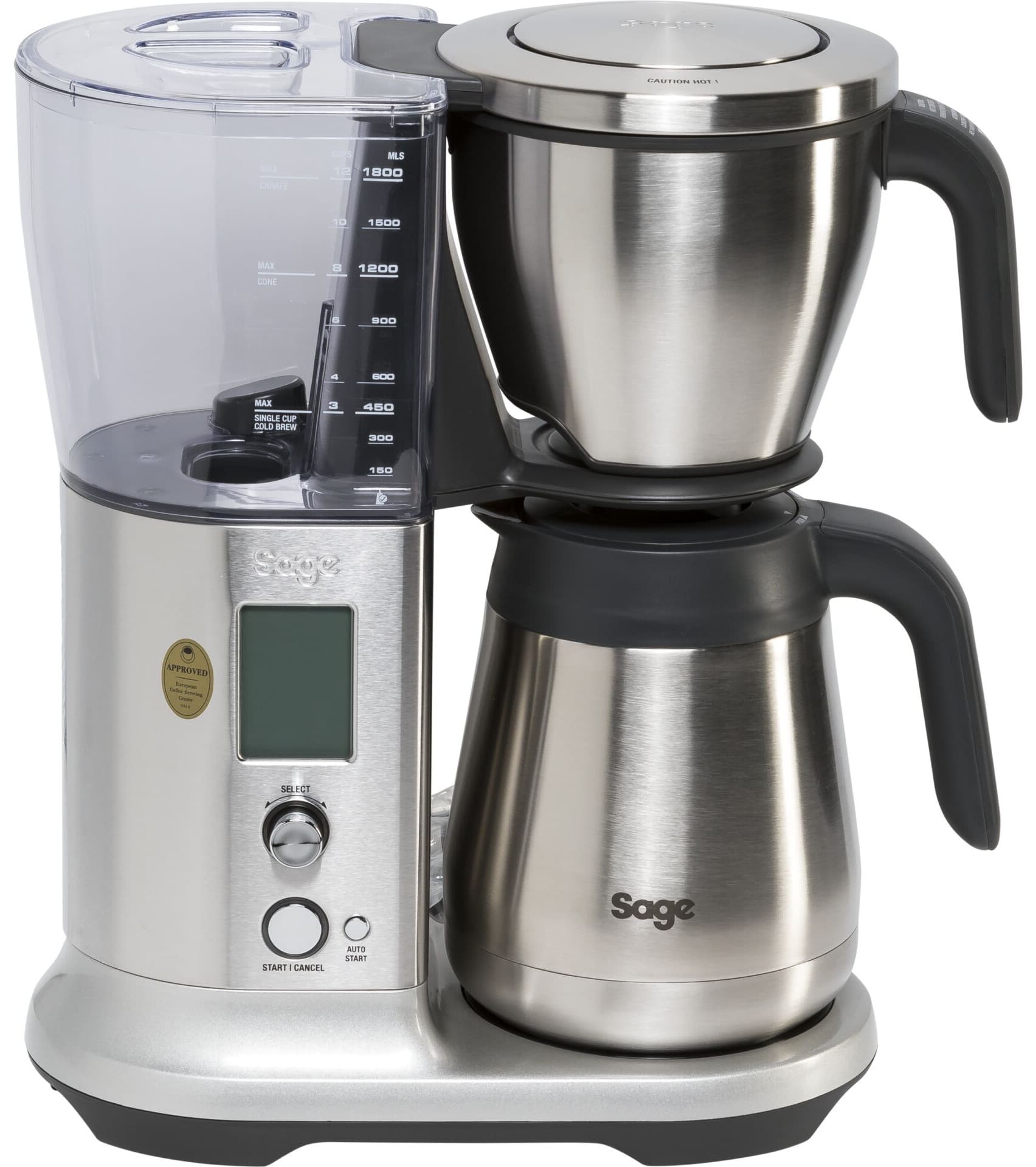 Sage The Precision Brewer Thermal Kaffemaskine - 1650W (1,7 Liter/12 ...