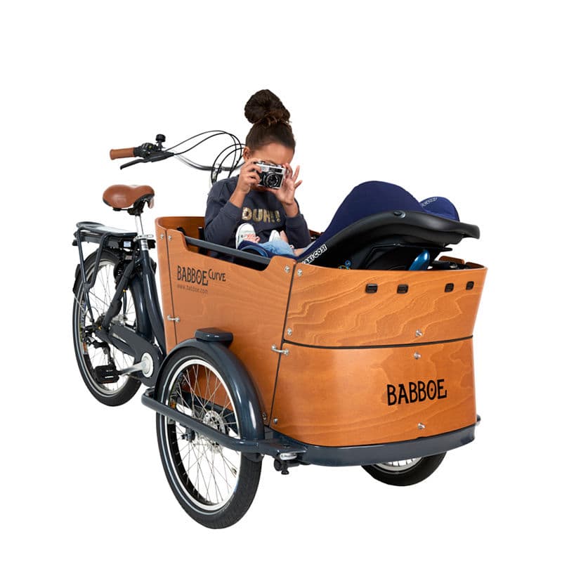 The electric Babboe Curve-E cargo bike: large box for 1 to 4 kids | Babboe