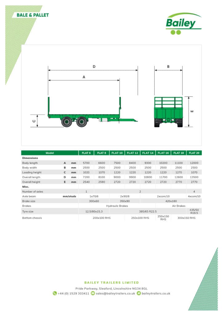 Bailey Trailers 18ft Bale Trailer
