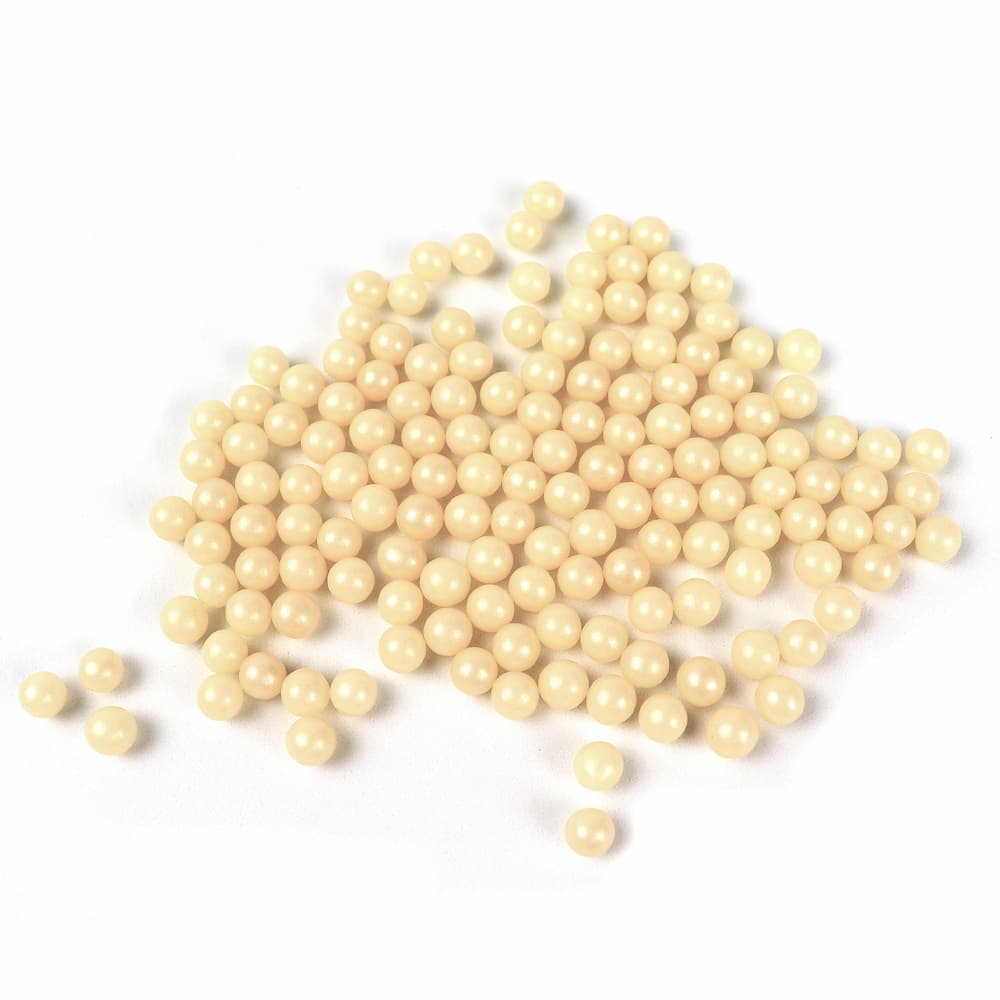 O'Creme Ivory Edible Sugar Pearls Dragees Decoration Balls, 6mm - 8 Oz ...