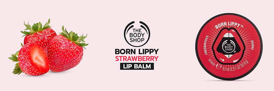 The Body Shop Born Lippy Strawberry Lip Balm
