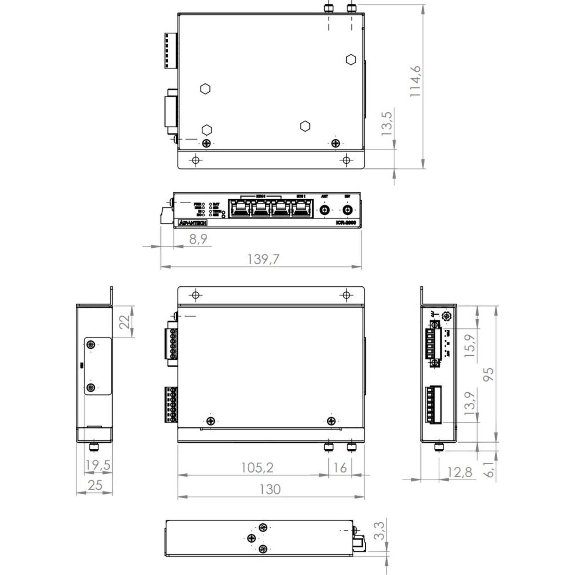 ICR-2631 Advantech 4G Entry-Level Router für LTE Cat.4 Services in EMEA ...