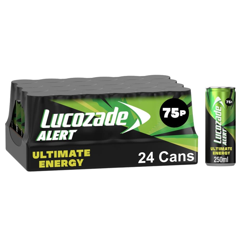 Lucozade Alert Ultimate Energy Drink 250ml PMP 75p | BB Foodservice