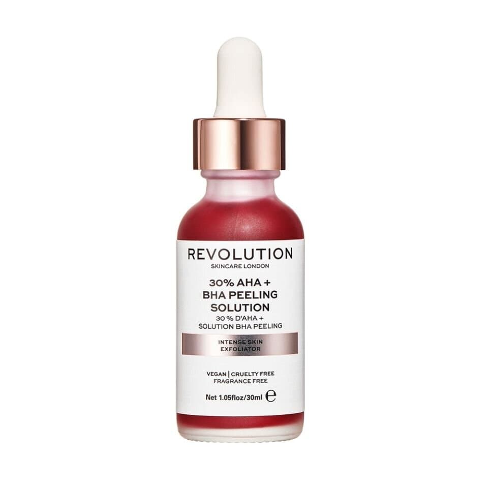 Revolution Skincare 30% AHA + BHA Peeling Solution Intense Skin ...