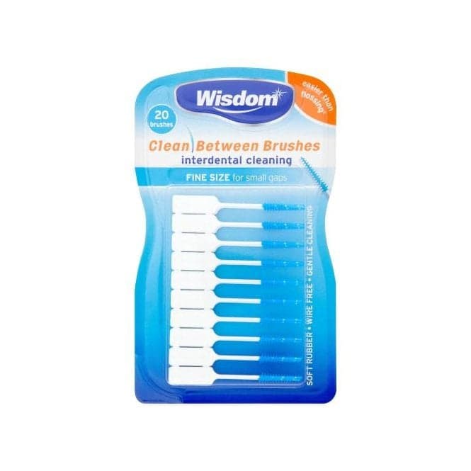 Wisdom Clean Between Interdental Brushes Fine - Box12 - Oral Hygiene ...