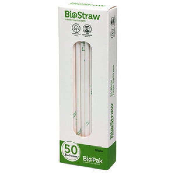 Biopak Straws Paper White Reviews - Black Box