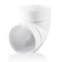Circular Round Plastic Ducting 90 Degree Bend