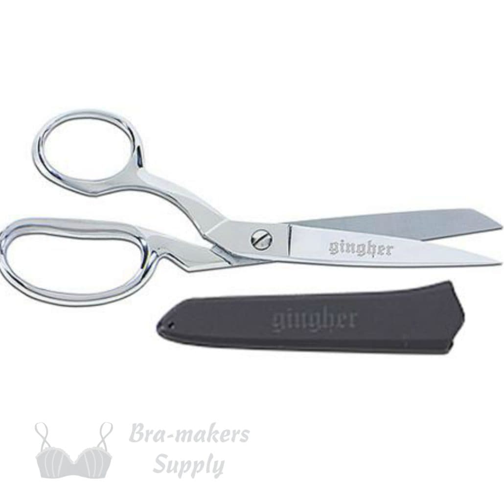 Gingher 8-inch Left-Handed Knife Edge Chrome Bent Scissors/Dressmaker's ...