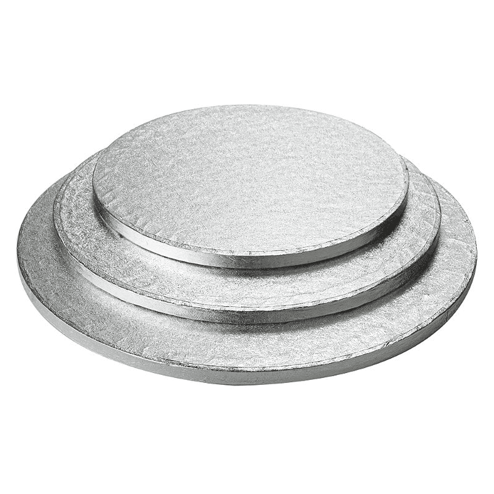 Silver Round Cake Drum Board 12mm Thick - Cake Craft Company