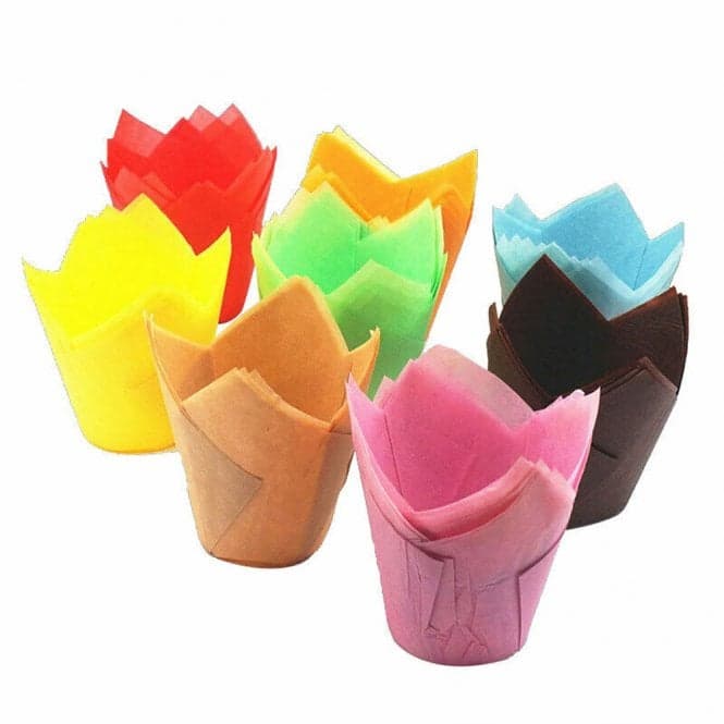 Baking Tulip Cupcake/Muffin Cases - Pack of 50 by Cake Craft Company