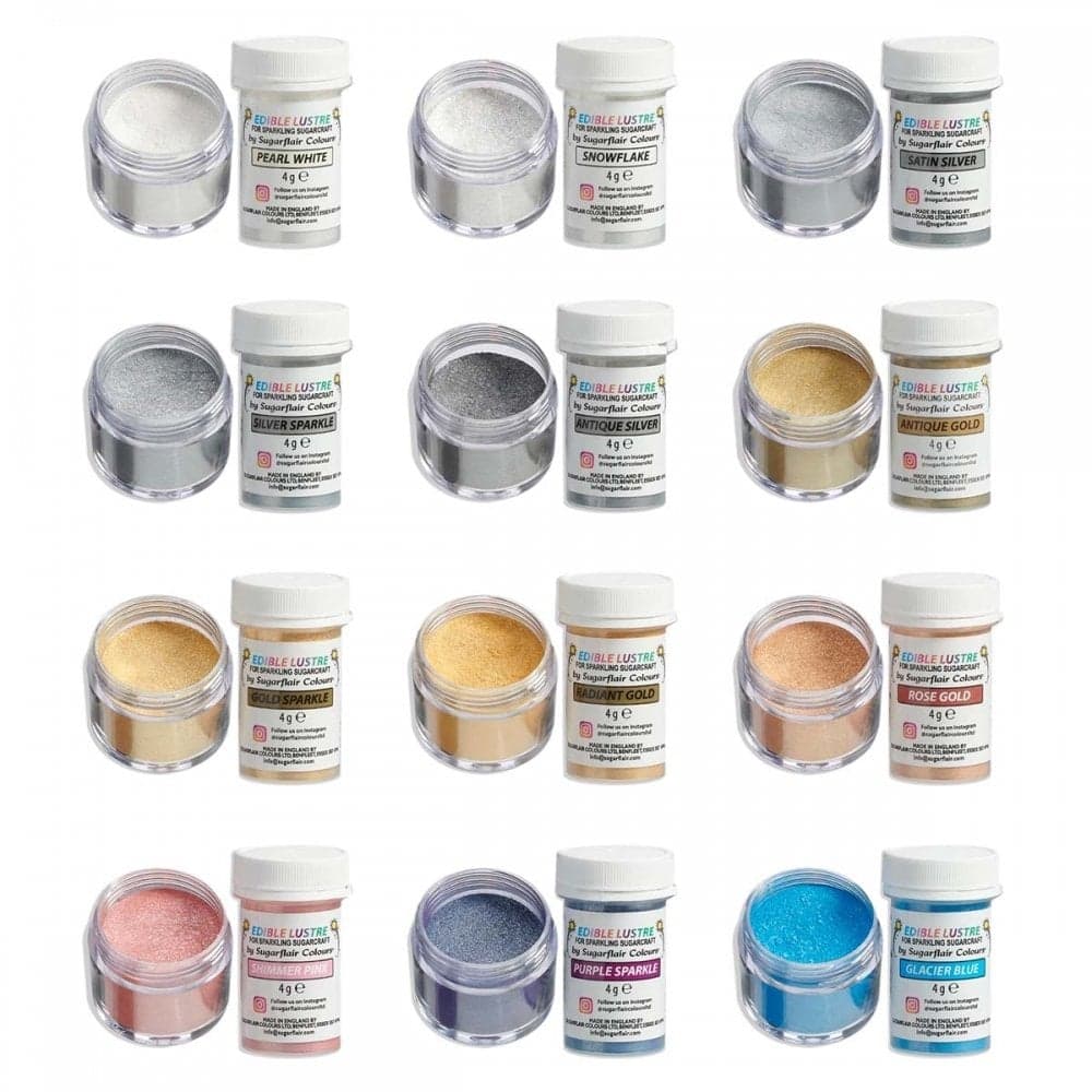 Sugarflair Colours Edible Lustre Dust 4g - Decorating Dusts from Cake ...