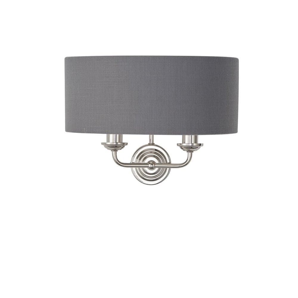 Endon Highclere Twin Wall Light - Charcoal