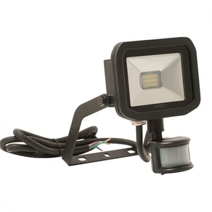 Luceco Guardian Slimline LED Floodlight with PIR 3000K Warm White 15W ...