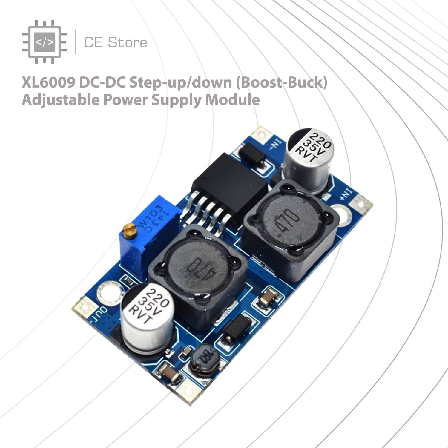 XL6009 DC-DC Step-up/down (Boost-Buck) Adjustable Power Supply Module ...