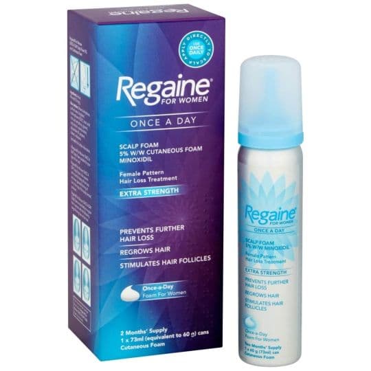 Regaine for Women Once A Day Scalp Foam | Women's Hair Loss Treatments ...