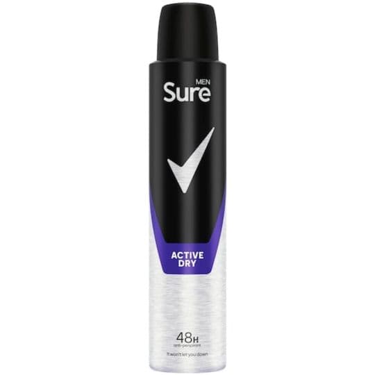 Sure Men Active Dry Antiperspirant Deodorant Spray 150ml | Men's ...