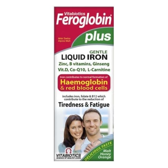 Vitabiotics Feroglobin Plus Liquid 200ml | Healthy Heart & Iron ...