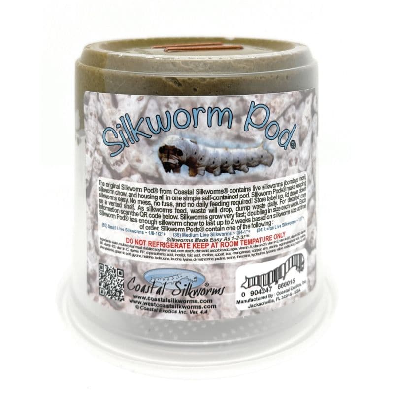 Silkworm Pods® (Live Silkworms & Food) Chameleon Bearded Dragon ...