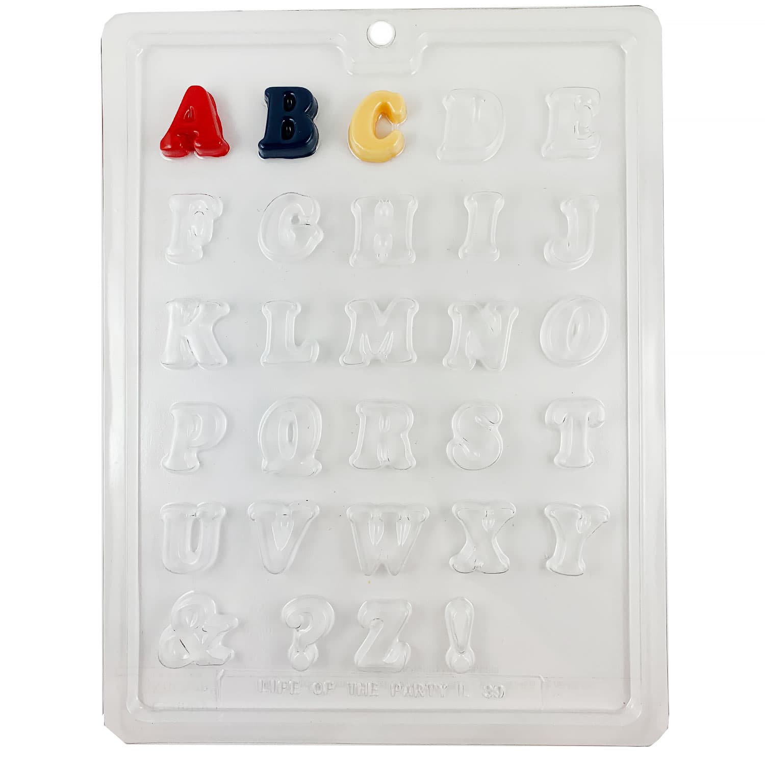 Alphabet Letters Chocolate Mold | Candy Making Supplies