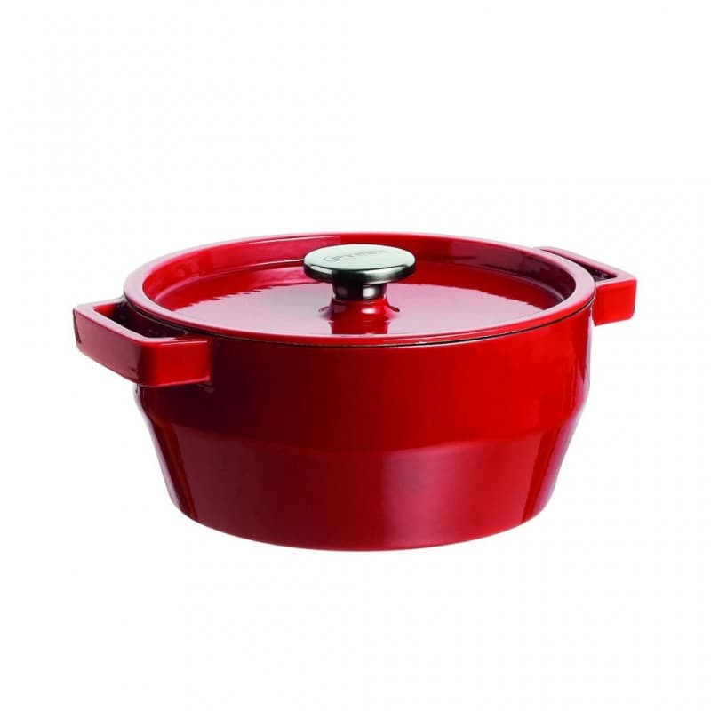 Pyrex Slow Cook 4L Red Cast Iron Round Casserole 10093328 "O"