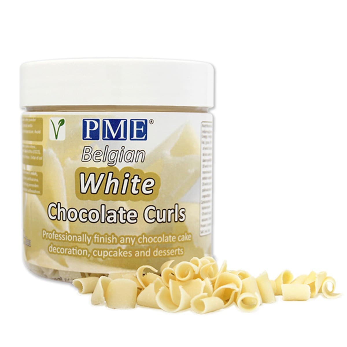 PME Chocolate Curls - White | Culpitt