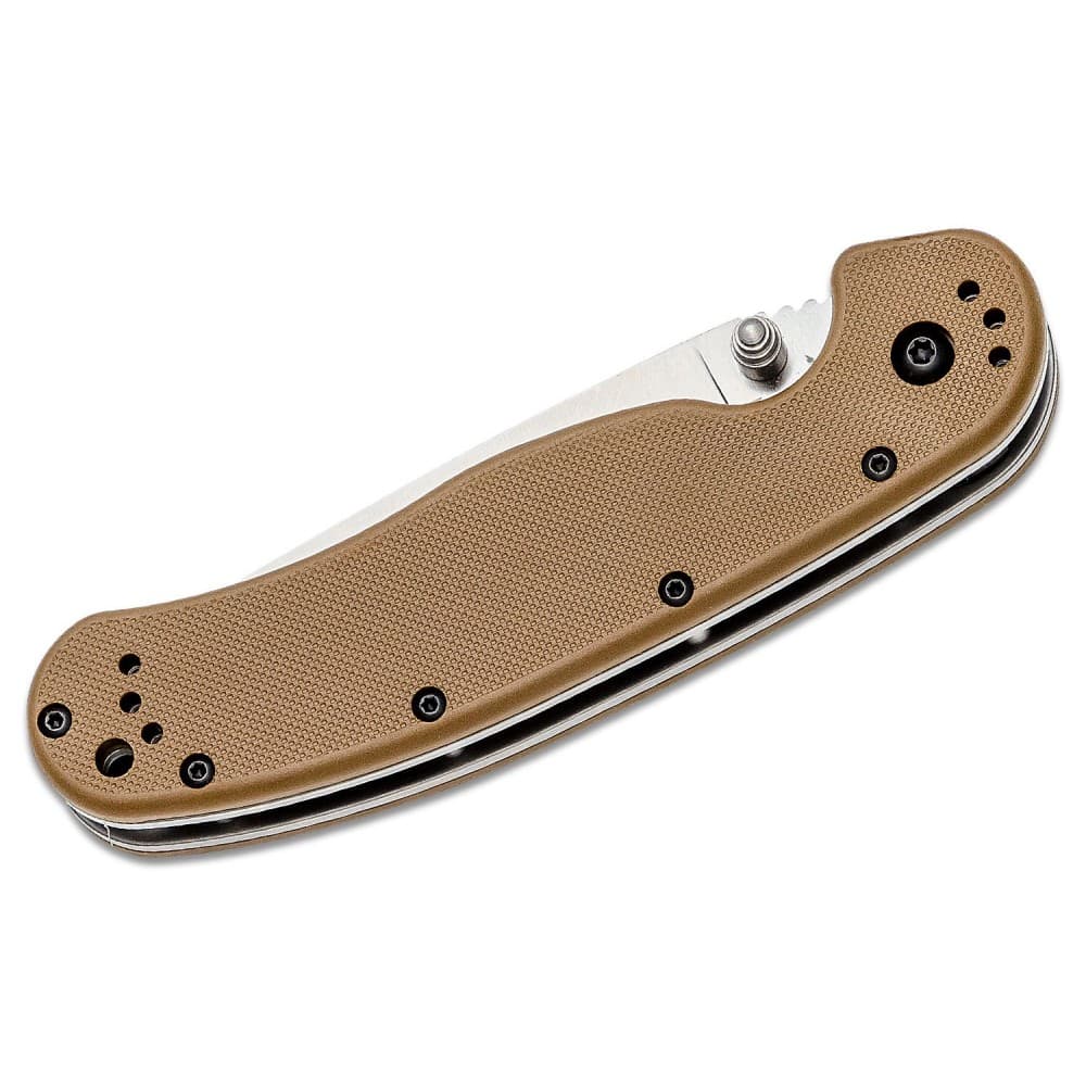 Ontario RAT Model 1 Coyote Brown Folding Knife 3.6" Satin Plain Blade ...