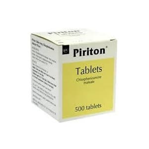 Buy Piriton (Chlorphenamine) Antihistamine Tablets - 500 tablets Online ...