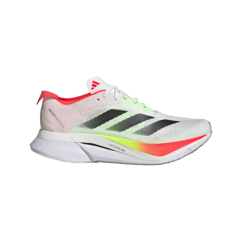 adidas Adizero Boston 12 Men's Tempo Running Shoe Ftwr White Core
