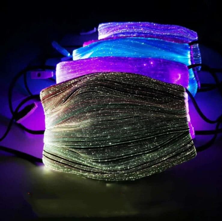 Cheap LED Luminous Mask Colorful Luminous Masquerade Masks LED Light Up ...