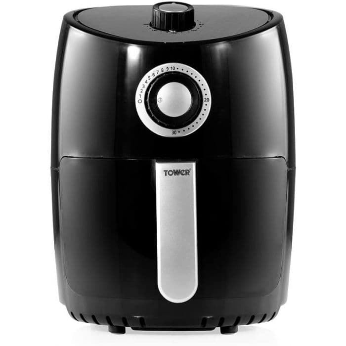 Tower T17023 Air Fryer Compact Low Fat Healthy Cooking Fryer 2.2L Black