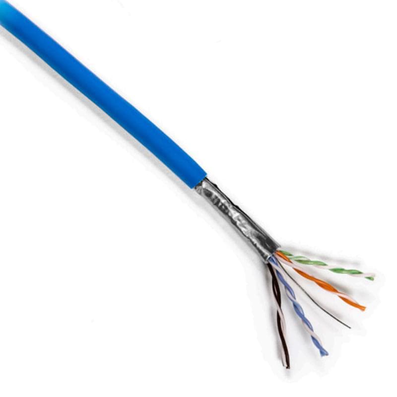 Category 6A Shielded F/UTP, Plenum Cable (BLUE) - 1000ft
