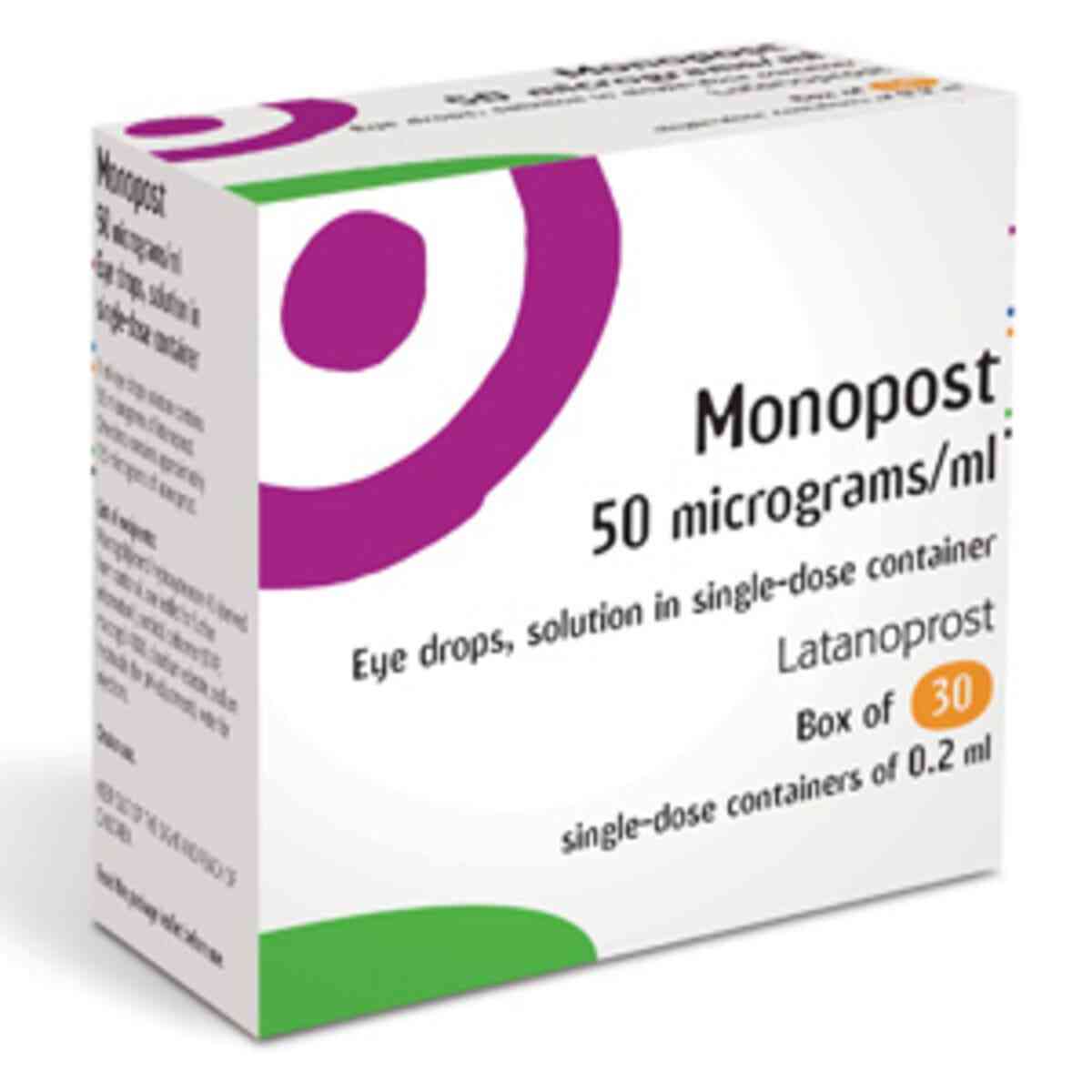 Monopost Eye Drops - Latanoprost Preservative Free, 30's - Dock Pharmacy
