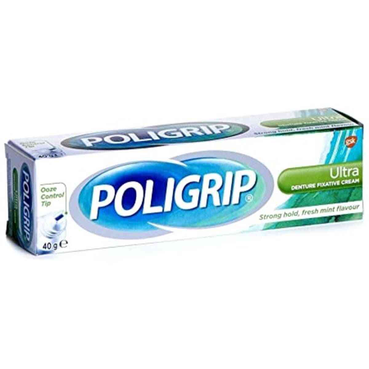Buy Poligrip Ultra Denture Fixative Cream, 40g - Dock Pharmacy