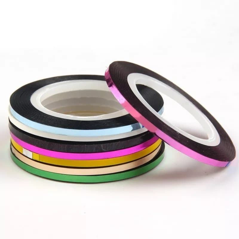 2mm Nail Art Solid Color Striping Tape Decoration Sticker Rolls ...