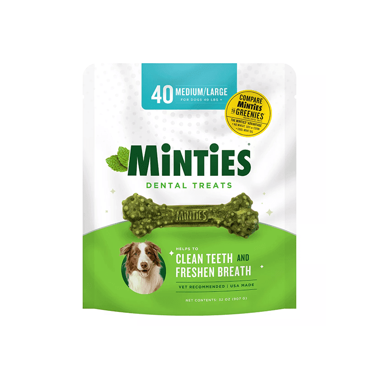 Minties VetIQ Dog Dental Bone Treats - Drew & Jonathan