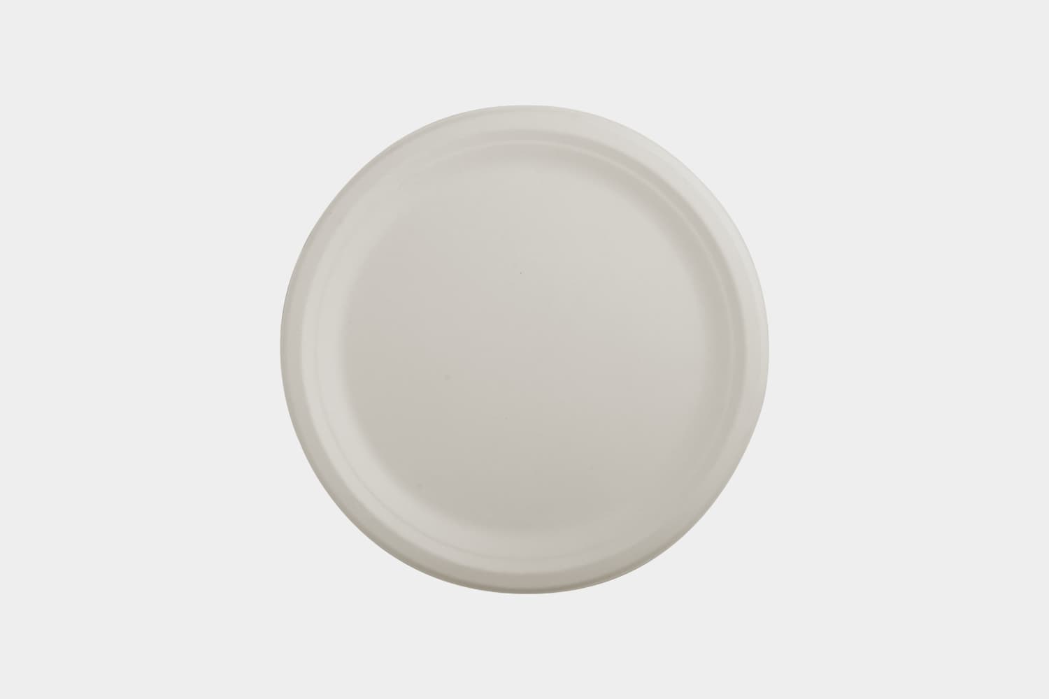 Biodegradable Bagasse round flat plates 9 inch | Ecolates