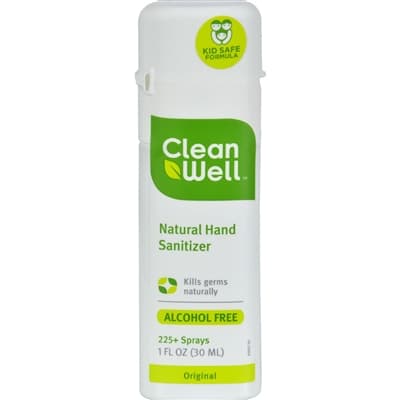 CleanWell Botanical All-Natural Hand Sanitizer Spray Alcohol-Free