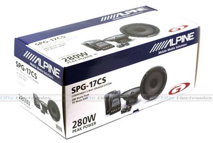 Alpine SPG-17CS 6.5 Component Speakers