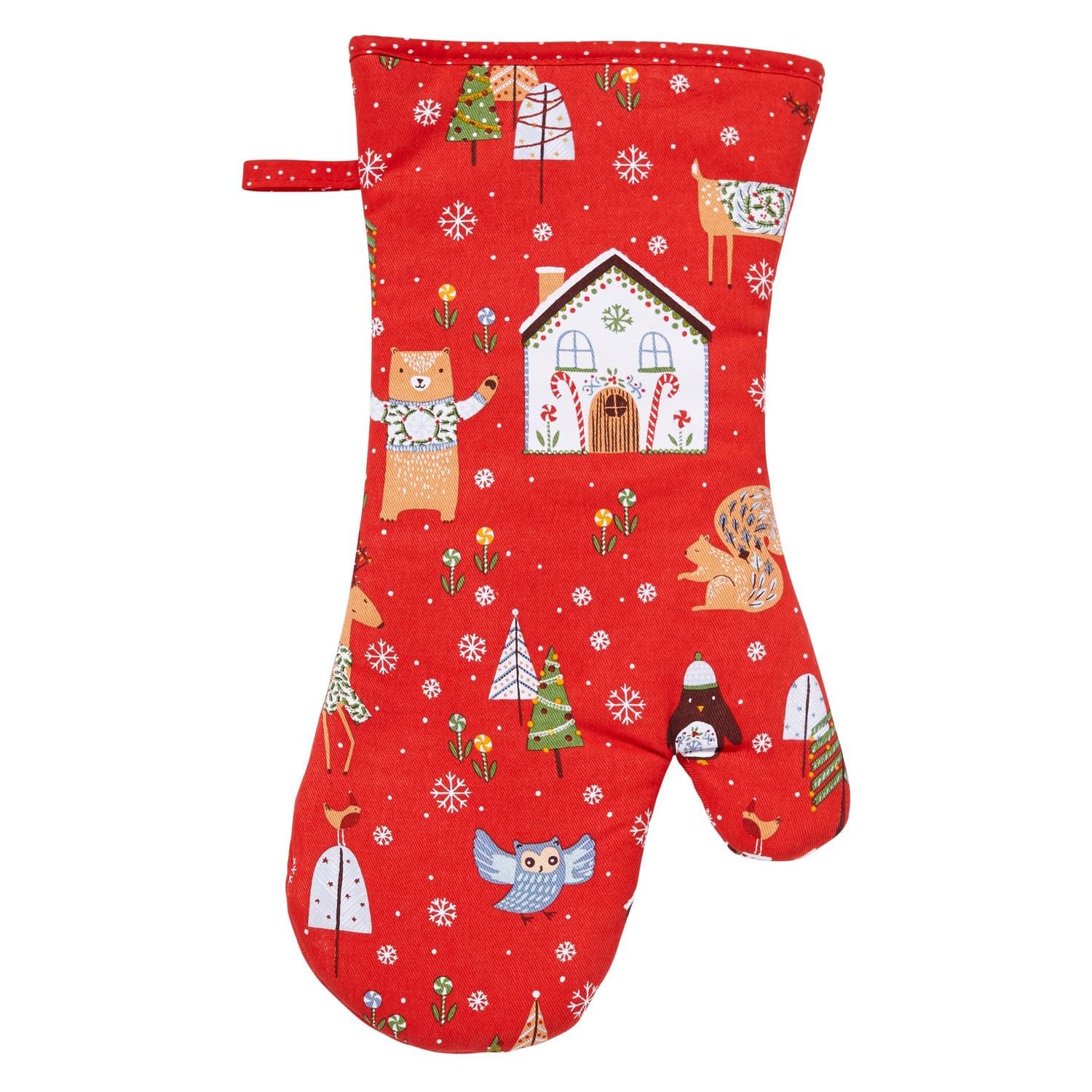 Oven Mitt Festive Friends Gauntlet