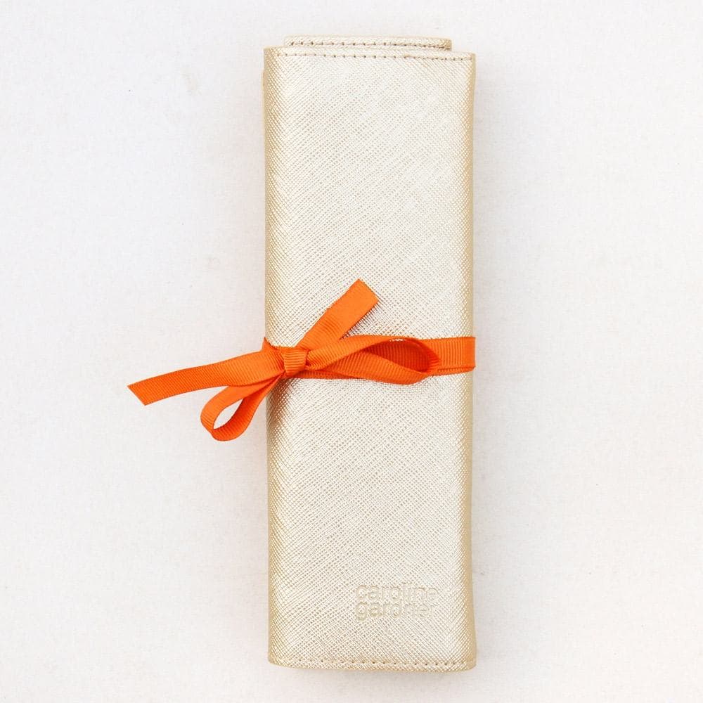 Caroline Gardner Gold Jewellery Roll - English Designer Gifts