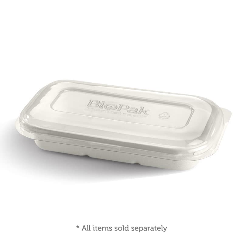 BioPak Large Rect Cane Takeaway Containers - Enviromart - Enviromart